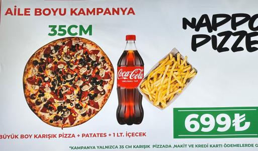 Karışık (35cm) + Patates + 1 lt. içecek Menü | 699,00